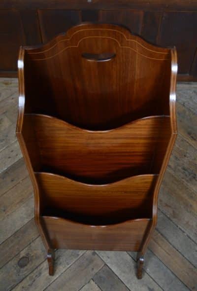 Edwardian Wolf Mahogany Paper/ Magazine Rack SAI3294 - Image 9