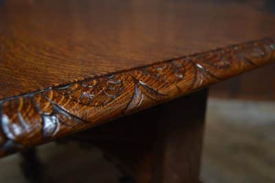 Victorian Oak Octagonal Centre Table SAI3296 - Image 8