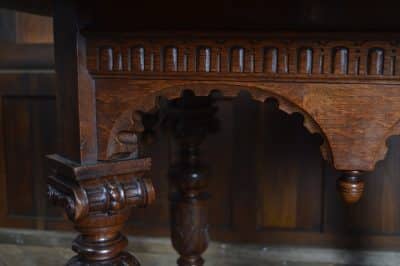 Victorian Oak Octagonal Centre Table SAI3296 Antique Furniture 5