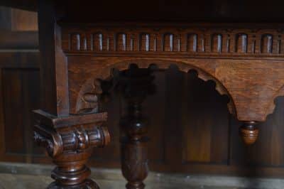 Victorian Oak Octagonal Centre Table SAI3296 - Image 3
