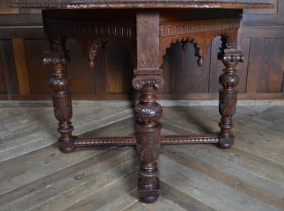 Victorian Oak Octagonal Centre Table SAI3296 Antique Furniture 4