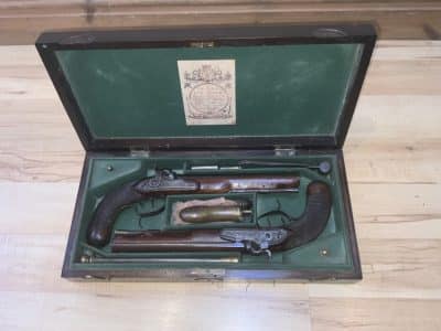 Durs Egg pair of duelling pistols Antique Guns 19