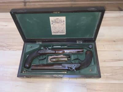 Durs Egg pair of duelling pistols