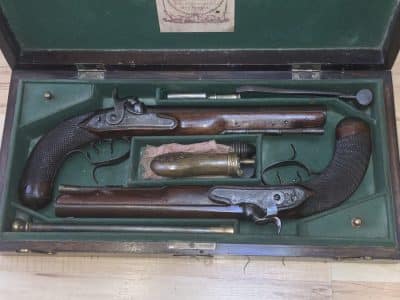 Durs Egg pair of duelling pistols Antique Guns 5