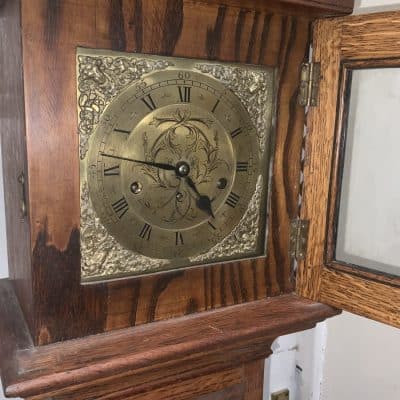 Grandmother Clock Westminster Chimes Antique Clocks 8