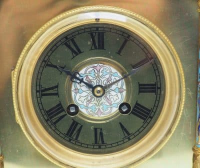 Incredible Antique French Champlevé Ormolu Bronze 8 Day Striking Mantel Clock C1870 antique bronze Antique Clocks 6