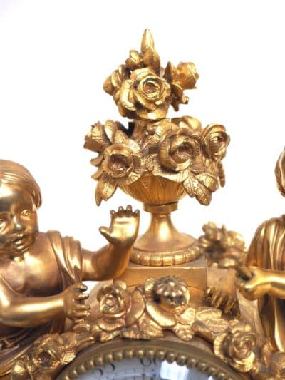 Fine Ormolu French Antique Mantel Clock – 8-Day Striking Blue Sevres Mantle Clock C1850 - Image 3