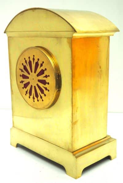 Champlevé Ormolu Bronze 8 Day Striking Mantel Clock