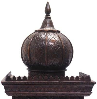 Taj Mahal Carved Mantle Clock