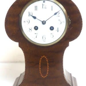 Rare Find Edwardian Balloon Mantel Clock – 8-Day Striking Mantle Clock Antique Antique Clocks