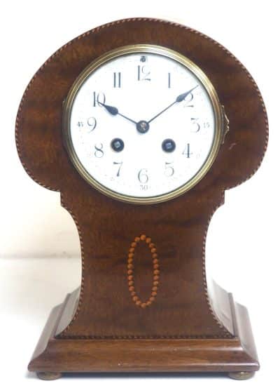 Rare Find Edwardian Balloon Mantel Clock - 8-Day Striking Mantle Clock