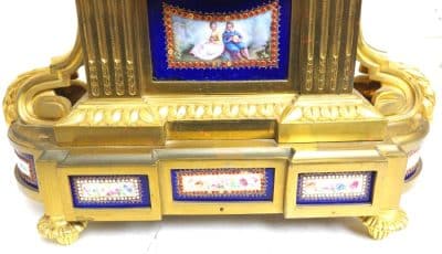 Very Special Sevres French Antique Mantel Clock – 8-Day Striking Ormolu Mantle Clock C1860 Mantel Clock Antique Clocks 17