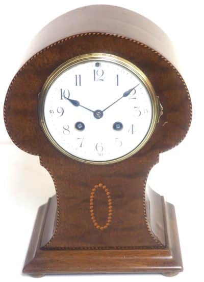 Rare Find Edwardian Balloon Mantel Clock – 8-Day Striking Mantle Clock Antique Antique Clocks 4