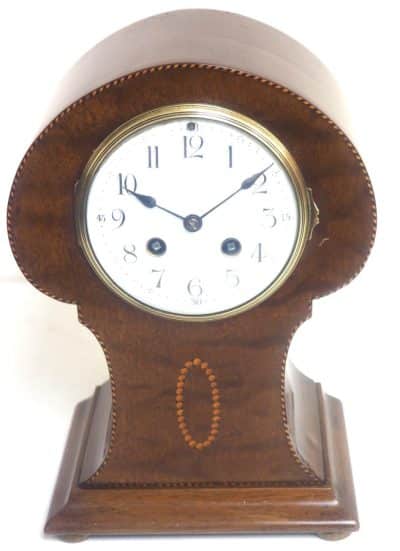 Rare Find Edwardian Balloon Mantel Clock - 8-Day Striking Mantle Clock - Image 2