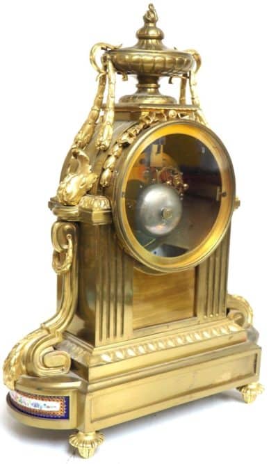 Very Special Sevres French Antique Mantel Clock – 8-Day Striking Ormolu Mantle Clock C1860 Mantel Clock Antique Clocks 16