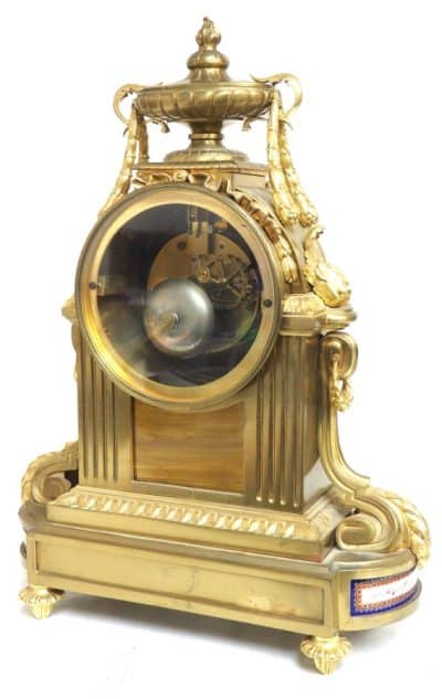 Very Special Sevres French Antique Mantel Clock – 8-Day Striking Ormolu Mantle Clock C1860 - Image 12