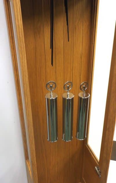 Rare & Amazing Regulator Musical Longcase Clock – Fine Kieninger Grandfather Clock with Dead Escapement with Maintaining Power. - Image 7