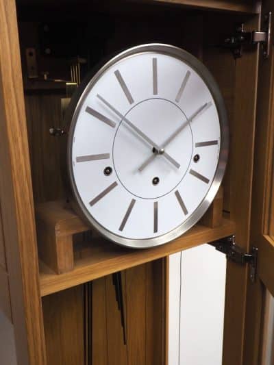 Rare & Amazing Regulator Musical Longcase Clock – Fine Kieninger Grandfather Clock with Dead Escapement with Maintaining Power. - Image 6