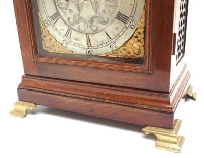 Antique Caddy Top Double Fusee Mantel Clock by John Tickell Crediton double fusee Antique Clocks 11