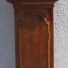 19THC Pagoda Top Longcase Clock in Solid Mahogany Case Arched Silver & Brass Dial Signed Joseph Herring London - Image 11