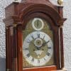 19THC Pagoda Top Longcase Clock in Solid Mahogany Case Arched Silver & Brass Dial Signed Joseph Herring London - Image 10