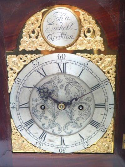 Antique Caddy Top Double Fusee Mantel Clock by John Tickell Crediton - Image 6
