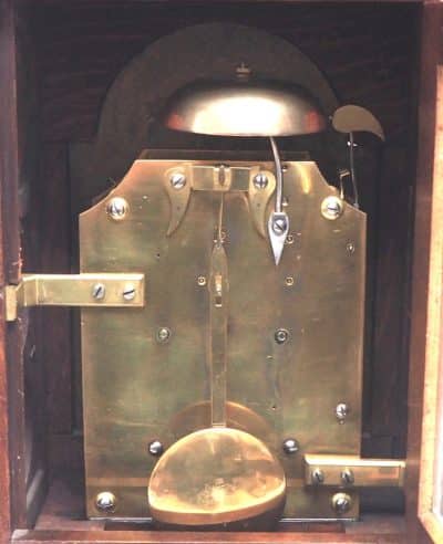 Antique Caddy Top Double Fusee Mantel Clock by John Tickell Crediton - Image 3