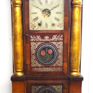 Important 8 Day Antique American Ogee Wall Clock – Weight Driven Striking Wall/Mantel Clock Ogee Antique Clocks