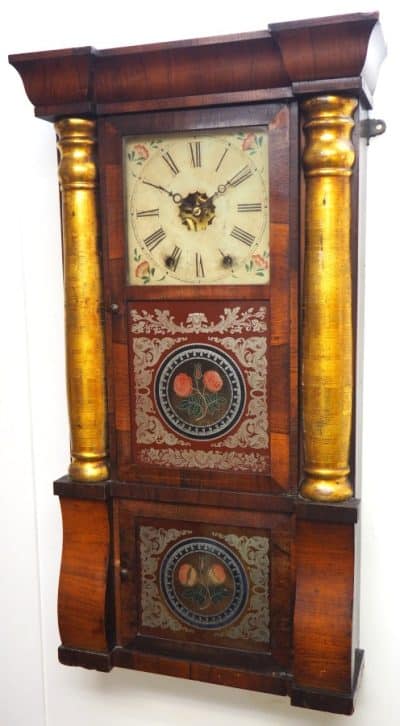 Important 8 Day Antique American Ogee Wall Clock – Weight Driven Striking Wall/Mantel Clock - Image 11