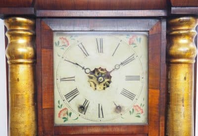 Important 8 Day Antique American Ogee Wall Clock – Weight Driven Striking Wall/Mantel Clock - Image 8