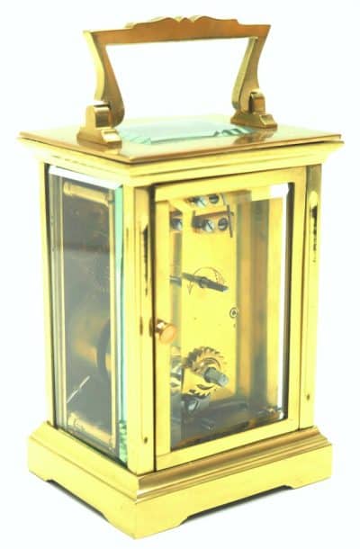 Bow Fronted Antique French 8-Day Carriage Clock C1900 – by R Scott Paris carriage clock Antique Clocks 12