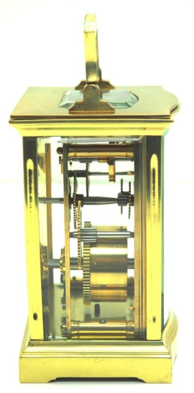 Bow Fronted Antique French 8-Day Carriage Clock C1900 – by R Scott Paris carriage clock Antique Clocks 10