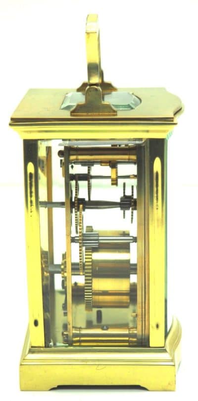 Bow Fronted Antique French 8-Day Carriage Clock C1900 – by R Scott Paris - Image 8