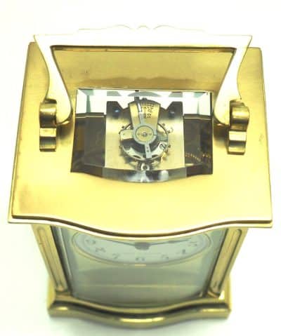Bow Fronted Antique French 8-Day Carriage Clock C1900 – by R Scott Paris - Image 6