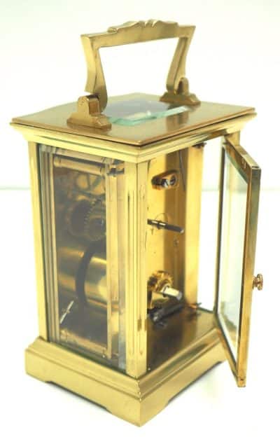 Bow Fronted Antique French 8-Day Carriage Clock C1900 – by R Scott Paris - Image 5