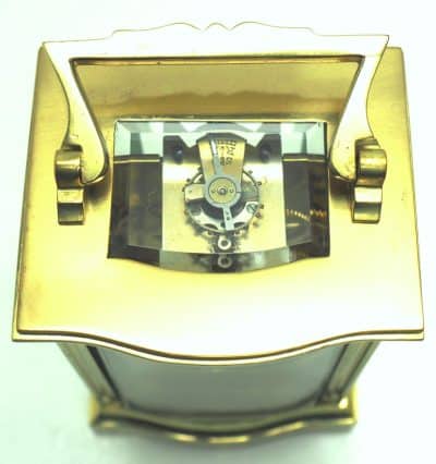 Bow Fronted Antique French 8-Day Carriage Clock C1900 – by R Scott Paris - Image 3