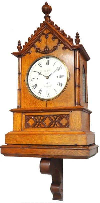 Antique Musical Westminster Chime Bracket Clock 8 Bell Triple Fusee Roskell Liverpool - Image 13