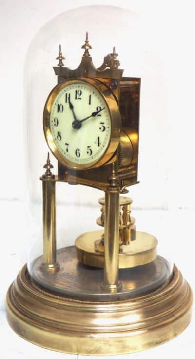 Rare Gustav Becker 400-Day Torsion Clock German Anniversary Clock Mantel Clock C1900 - Image 11