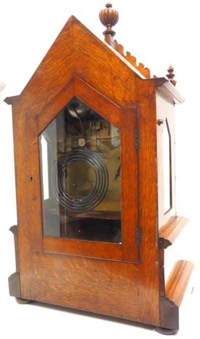 Antique Musical Westminster Chime Bracket Clock 8 Bell Triple Fusee Roskell Liverpool bracket clock Antique Clocks 9