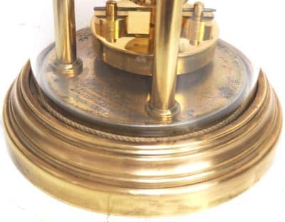 Rare Gustav Becker 400-Day Torsion Clock German Anniversary Clock Mantel Clock C1900 disc pendulum Antique Clocks 12