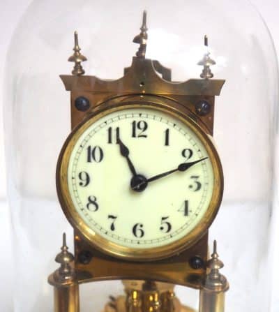 Rare Gustav Becker 400-Day Torsion Clock German Anniversary Clock Mantel Clock C1900 - Image 9