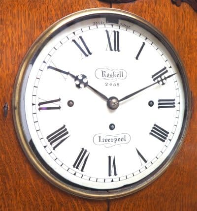 Antique Musical Westminster Chime Bracket Clock 8 Bell Triple Fusee Roskell Liverpool bracket clock Antique Clocks 6