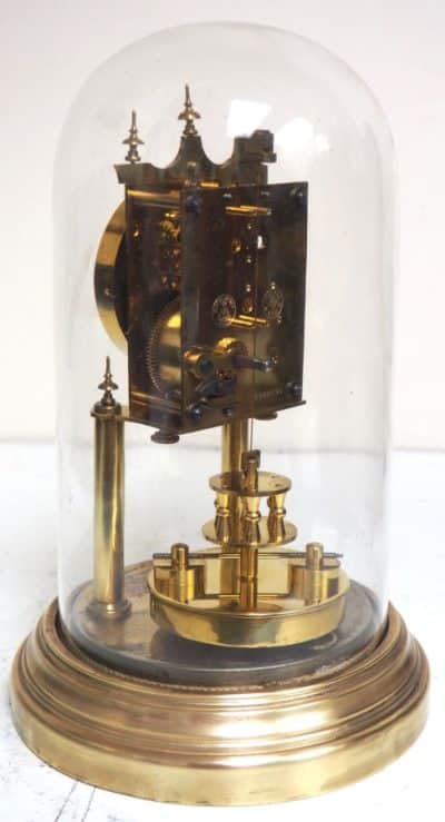 Rare Gustav Becker 400-Day Torsion Clock German Anniversary Clock Mantel Clock C1900 - Image 5
