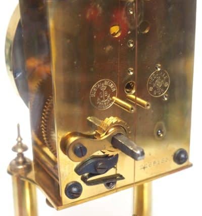 Rare Gustav Becker 400-Day Torsion Clock German Anniversary Clock Mantel Clock C1900 - Image 4