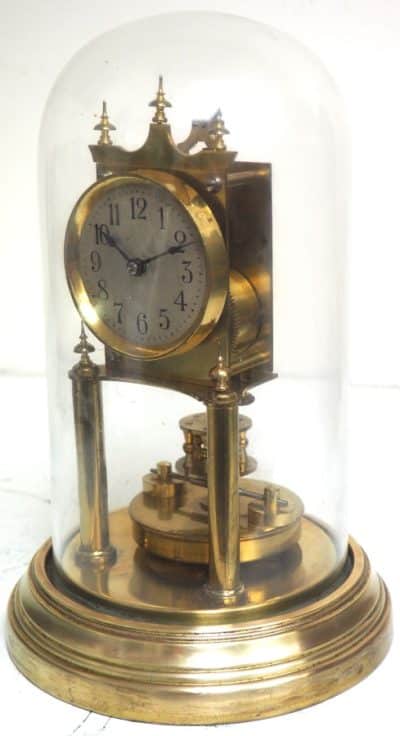 Rare BHA 400-Day Torsion Clock German Anniversary Clock Mantel Clock C1900 BHA Antique Clocks 14