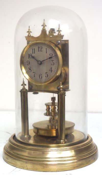Rare BHA 400-Day Torsion Clock German Anniversary Clock Mantel Clock C1900 BHA Antique Clocks 10