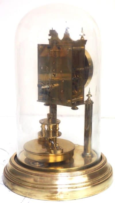 Rare BHA 400-Day Torsion Clock German Anniversary Clock Mantel Clock C1900 - Image 6
