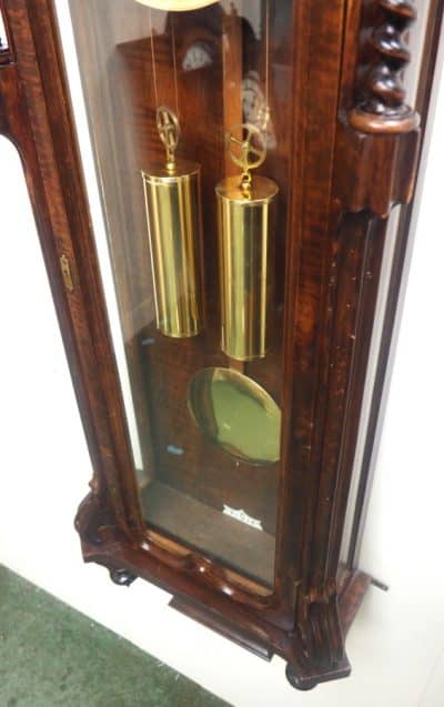 Impressive Rare Hermle Vienna Wall Clock 8 Day Weight Driven Striking Wall Clock - Image 9
