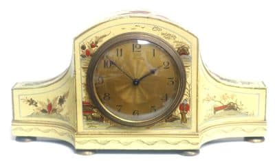 Impressive Chinoiserie Arched Top Mantel Clock – 8-Day Mantle Clock With Ormolu Mounts Chinoiserie Antique Clocks 3