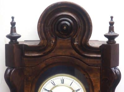 Impressive Rare Hermle Vienna Wall Clock 8 Day Weight Driven Striking Wall Clock Hermle Antique Clocks 5